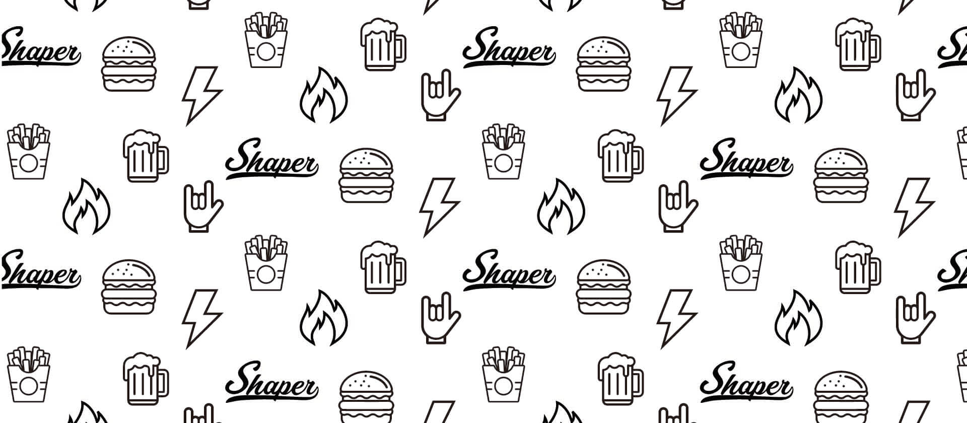 Shaper Burger — patrón decorativo